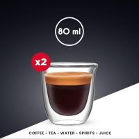 Bialetti 2 шт. Набор стаканов Firenze двустенный 80 мл DBW013