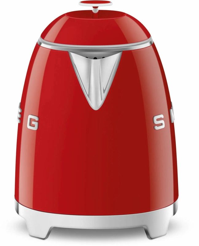 Чайник Smeg KLF05RDEU, нержавеющая сталь, красный, 1,4 кВт, ретро